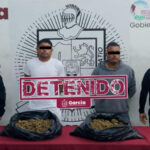 Quedan a disposición de la autoridad dos hombres detenidos con droga en García