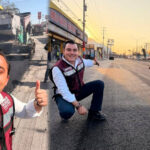 Sin descanso: Manuel Guerra Cavazos encabeza el programa de pavimentación más grande en la historia de García