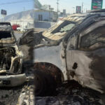 Movilización en Santa Catarina por incendio de unidad de transporte de valores