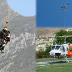 Rescate aéreo en Monterrey: Salvan a joven en el Cerro de la Silla