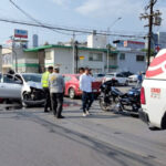 Accidente vial en Monterrey deja dos mujeres lesionadas