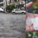 Reportan caída de granizo y lluvias por avance de frente frío en el estado