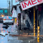 Pavimento mojado y velocidad provocan choque de un agente ministerial en la avenida Gonzalitos