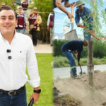 Manuel Guerra Cavazos impulsa jornada ecológica por un García más verde; plantarán 140 árboles en la avenida Lincoln