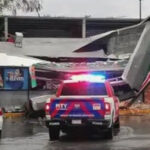 Techo de local comercial en Monterrey no resiste las lluvias y colapsa por completo