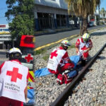 Hombre es embestido por el tren en Monterrey y sufre la amputación de una pierna