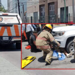 Atropellan a hombre en la avenida Ruiz Cortines; sufre fractura expuesta