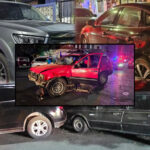 ¡Sin chofer! Camioneta se impacta contra cuatro autos en Monterrey