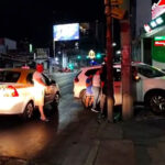 Fuerte accidente en el centro de Monterrey deja a dos personas heridas