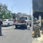 Despliegan operativo de emergencia por incendio en carnicería de Juárez