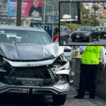 Camioneta frena repentinamente y provoca carambola en Monterrey