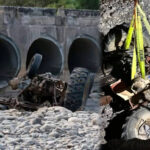 Tragedia en Montemorelos: muere agricultor al caer con su tractor desde un puente