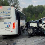 Fuerte choque entre auto y camión en Pesquería; reportan 3 fallecidos y 3 heridos de gravedad
