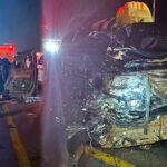 Muere una persona y dos más resultan heridas en choque frontal sobre la Autopista a Laredo