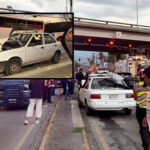 Choque carambola entre cuatro vehículos deja cinco personas lesionadas en Monterrey