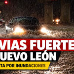 Frente Frío 1 trae lluvias fuertes y tormentas eléctricas a Nuevo León; alertan por riesgo de inundaciones